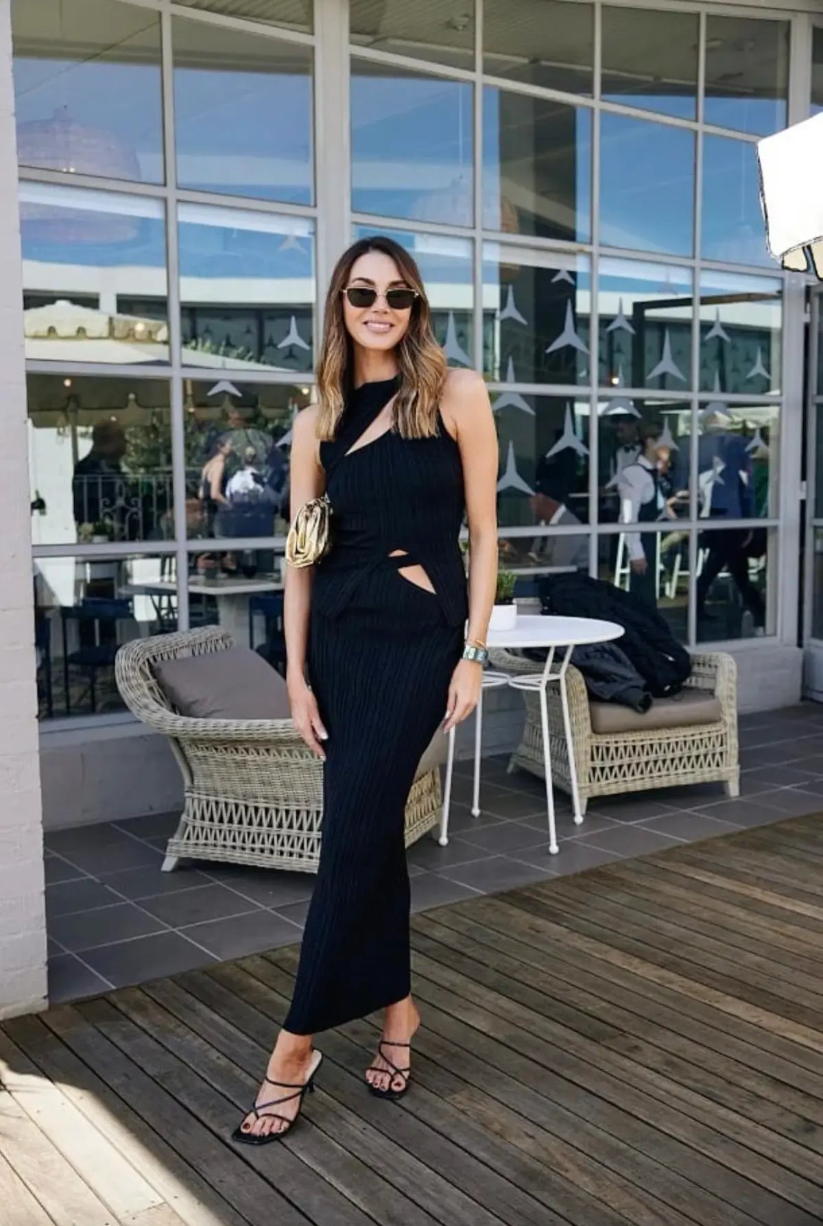 Henne Romee Knit Set in Black Size AU 6 photo 4