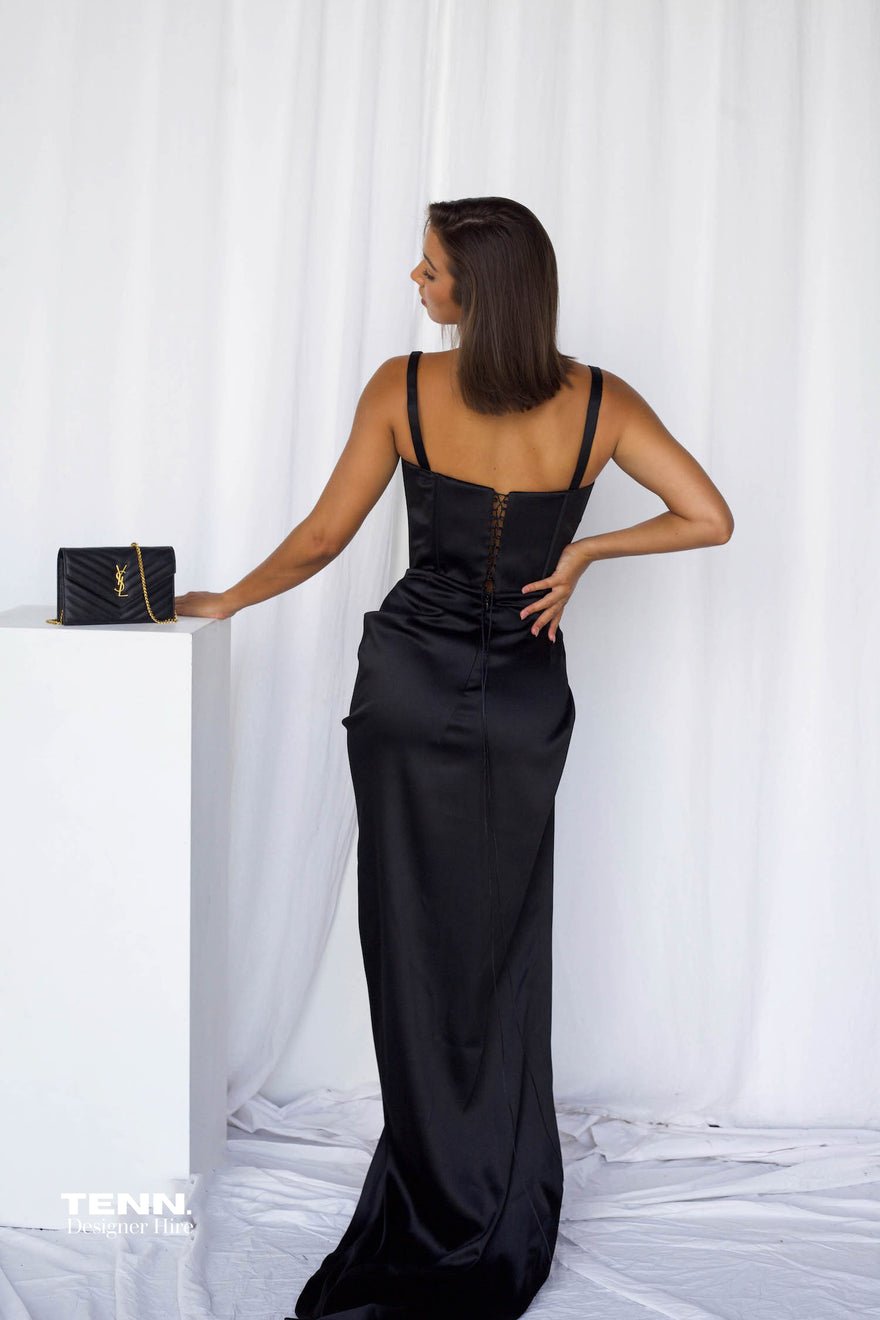 Lia Stublla Aimee Gown - Black photo 2
