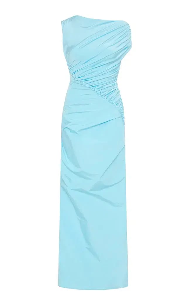 Paris Georgia Kaya Dress Iris Blue Size 14 photo 2