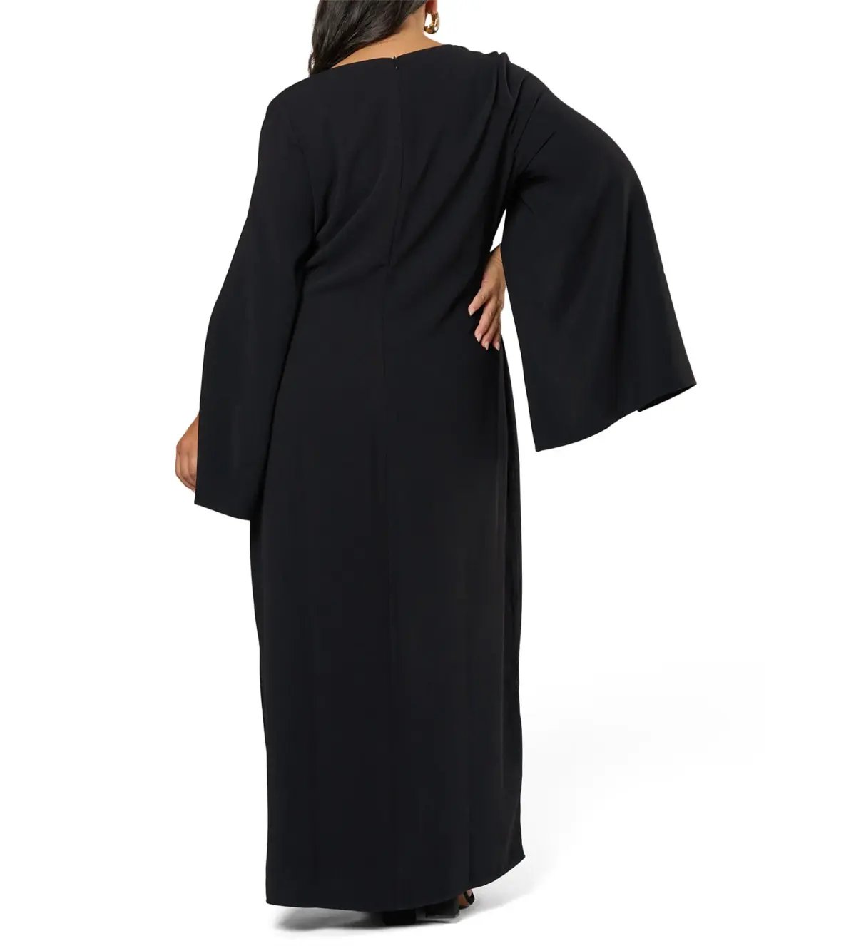 Curve Project Main Character Cape Maxi Dress Black by Pink Dusk Size 16 photo 4