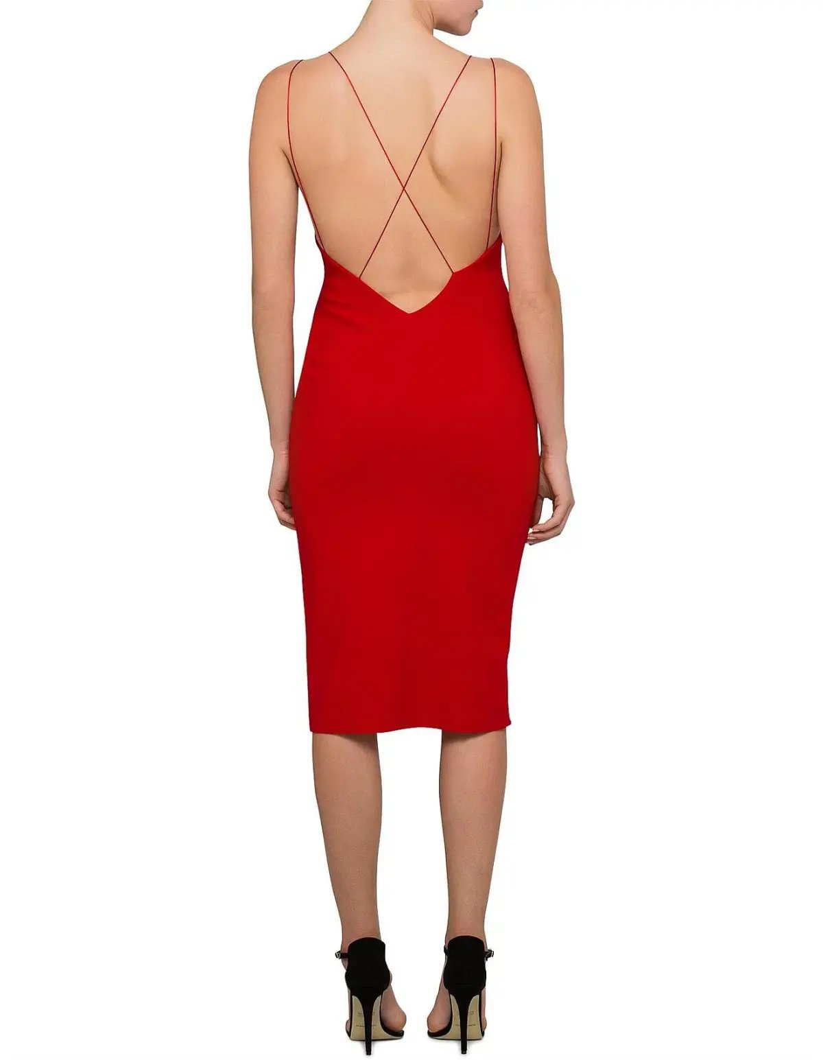 Bec & Bridge Florence Midi Dress Red Size AU 8 photo 2