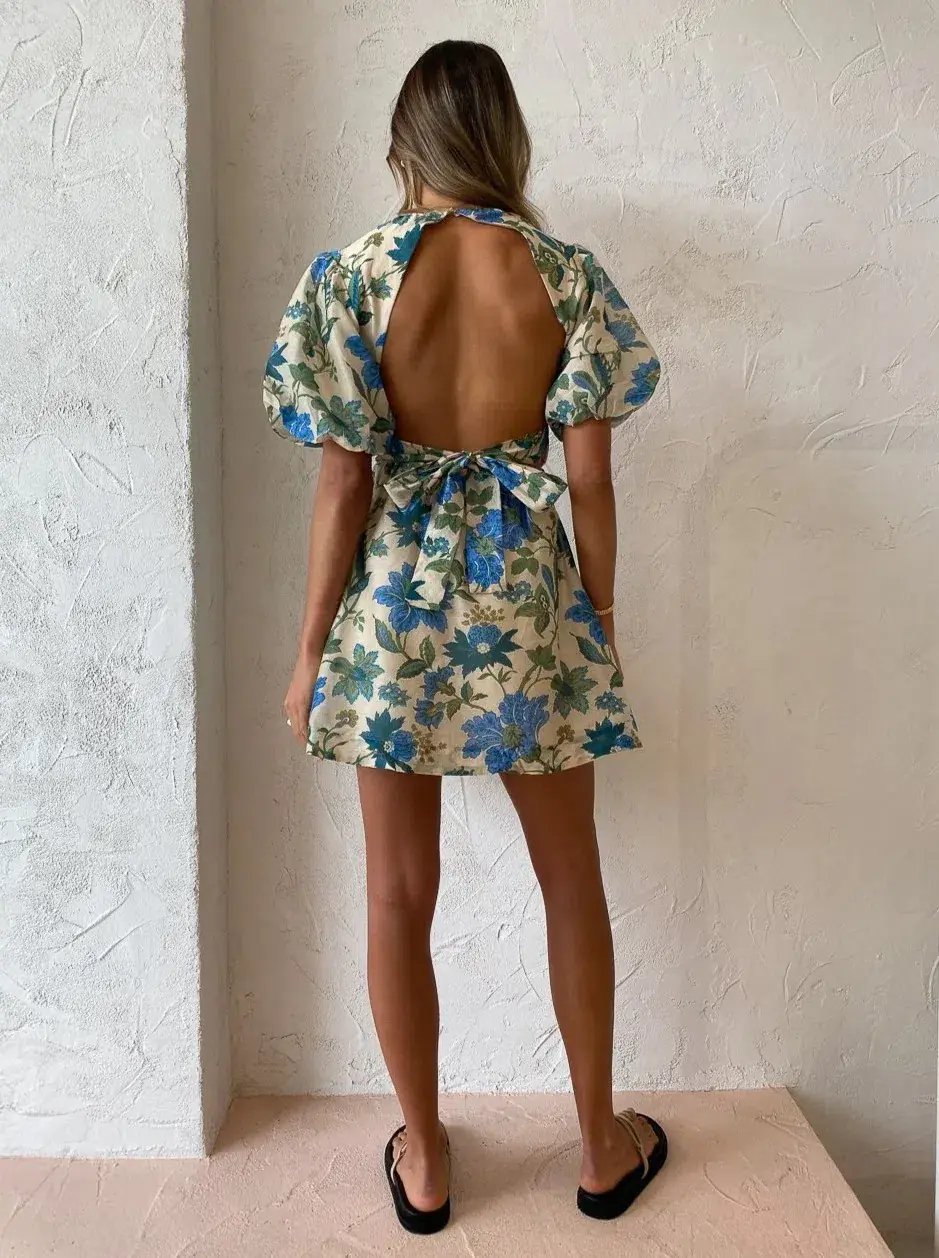 Sir the Label Celia Open Back Mini Dress Marguerite Floral Size AU 12 photo 3