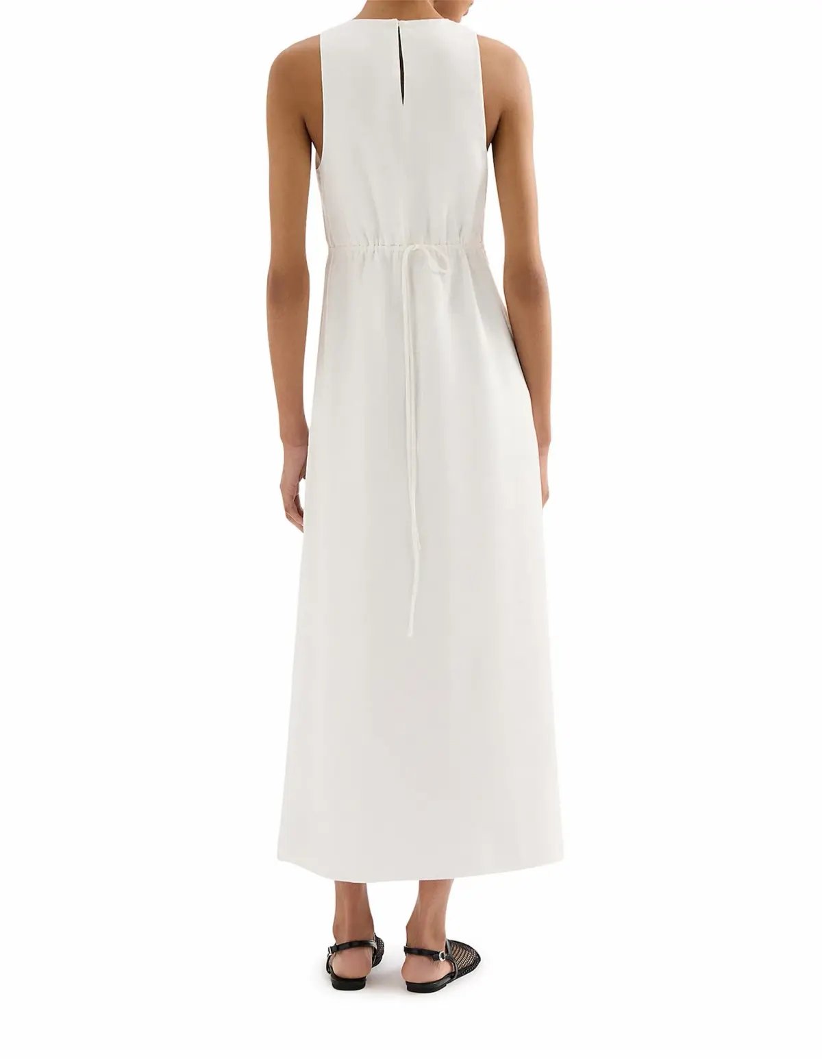 Nude Lucy Thilda Linen Maxi Dress White Size S / AU 8 photo 2