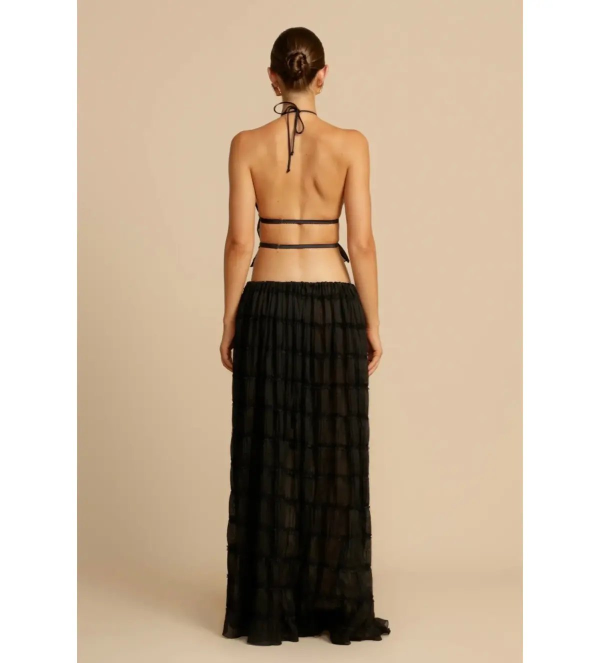 Arcina Ori Juliette Halter and Skirt Set in Black Size 6 photo 3