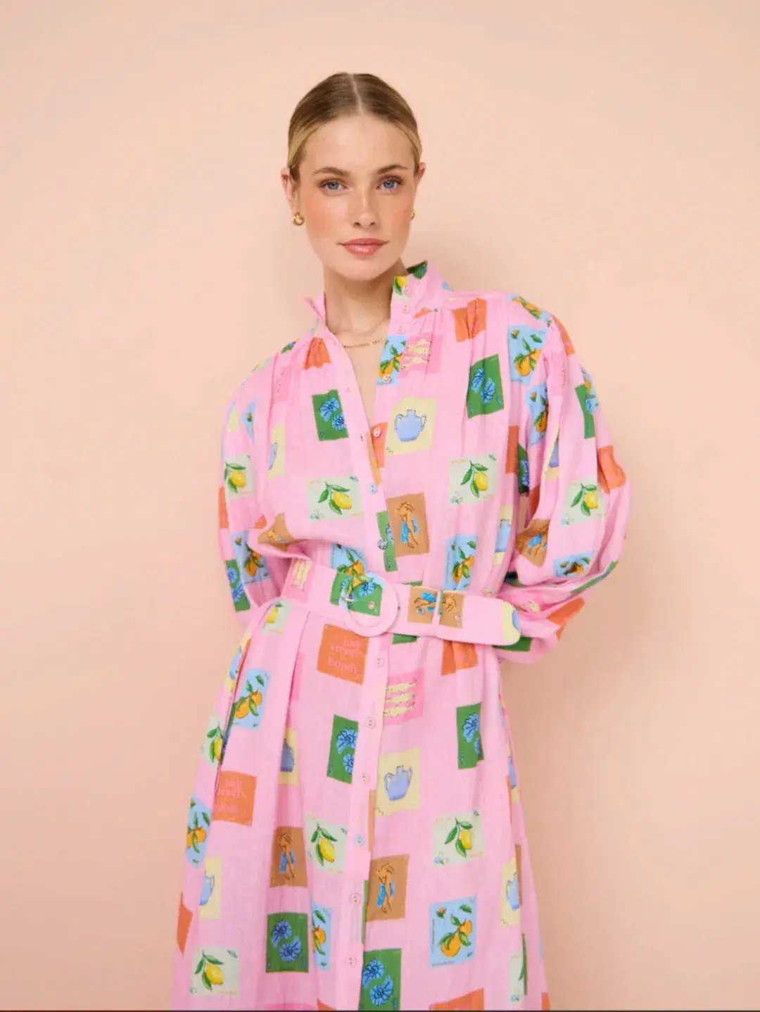 Palm Noosa Noddy Dress in Pink Emblem size 14 photo 2