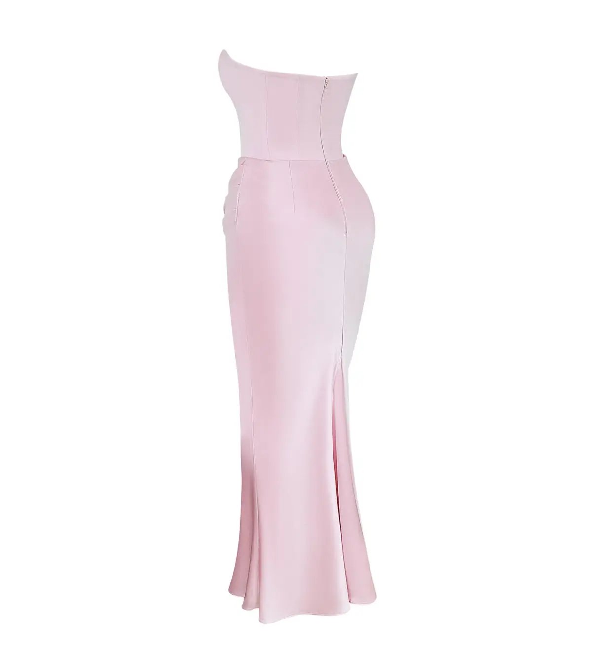 House of CB Persephone Strapless Corse Maxi Dress in Rose Shadow Size AU 8 photo 6
