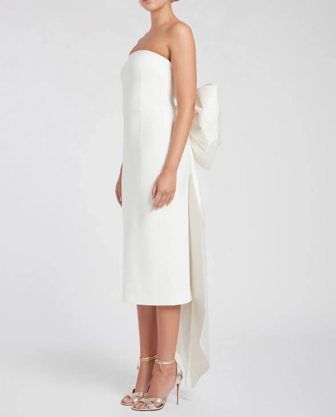 Rebecca Vallance Amore Sleeveless Midi Dress Ivory Size 6 / XS photo 5
