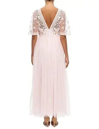 Needle and Thread Garland Ribbon Bodice Ankle Gown Size 16/L photo 11