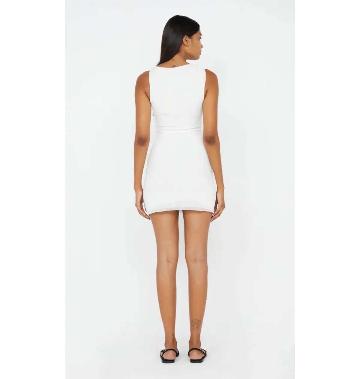 Bec & Bridge Sania Asym Mini Dress in White Size AU 6 photo 3