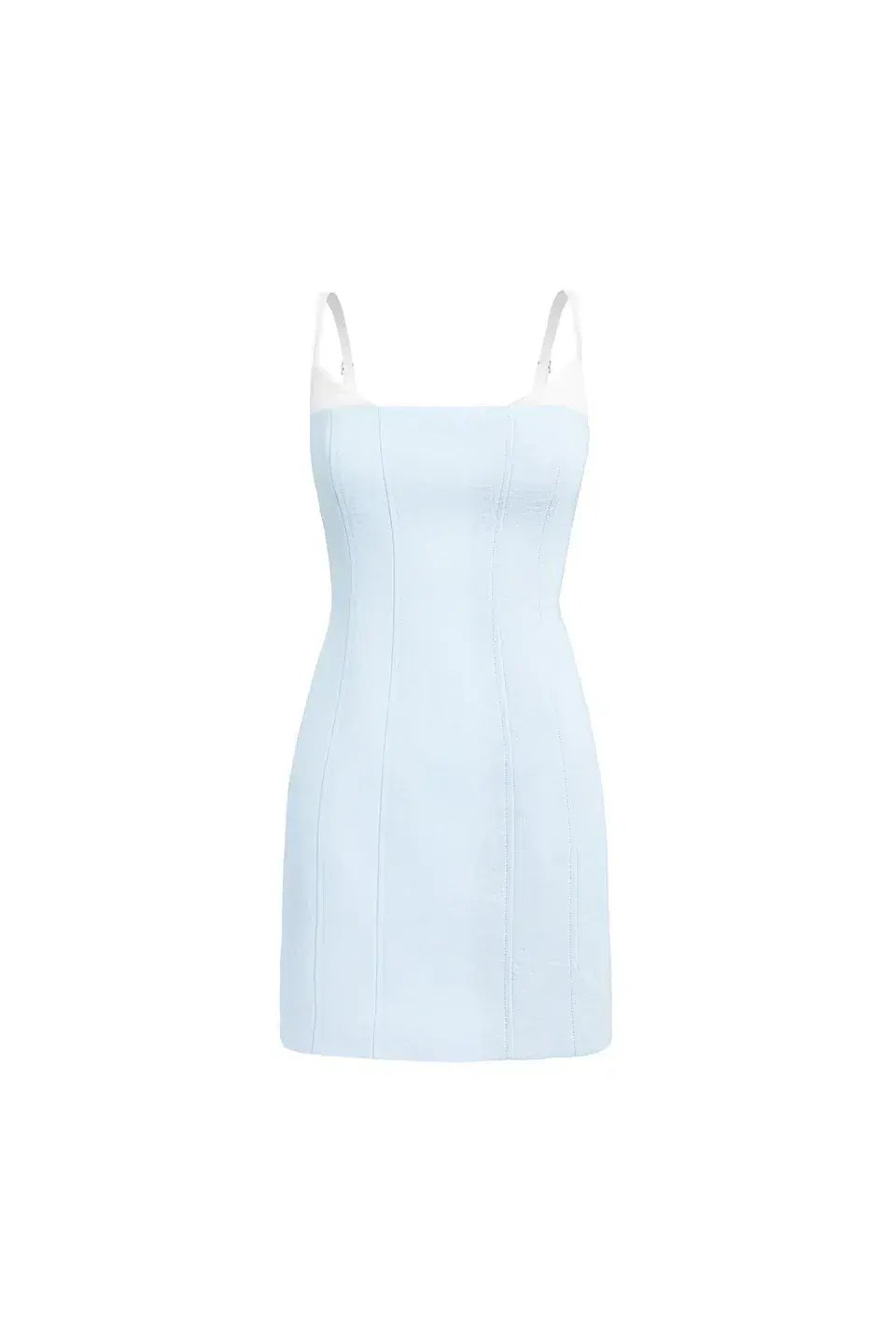 Kookai Ariel Contrast Mini Dress in Blue Frost Size AU 6 photo 3