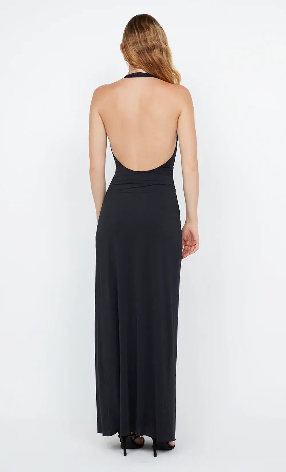 Bec and Bridge Tillie Drape Maxi Dress Black Size 8 photo 2
