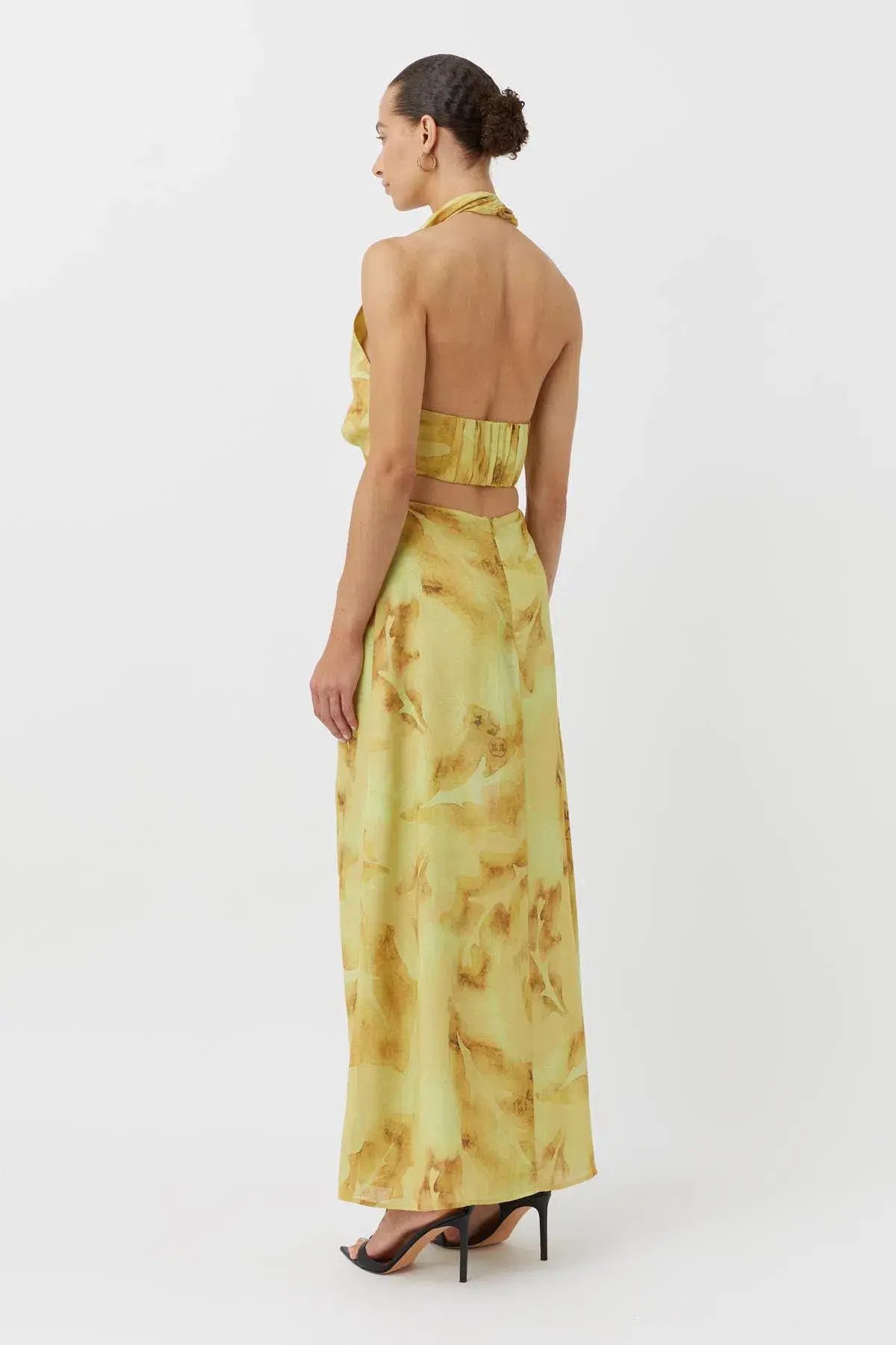 Camilla and Marc Koa Cocoon Maxi Dress Yellow Size 6 photo 2