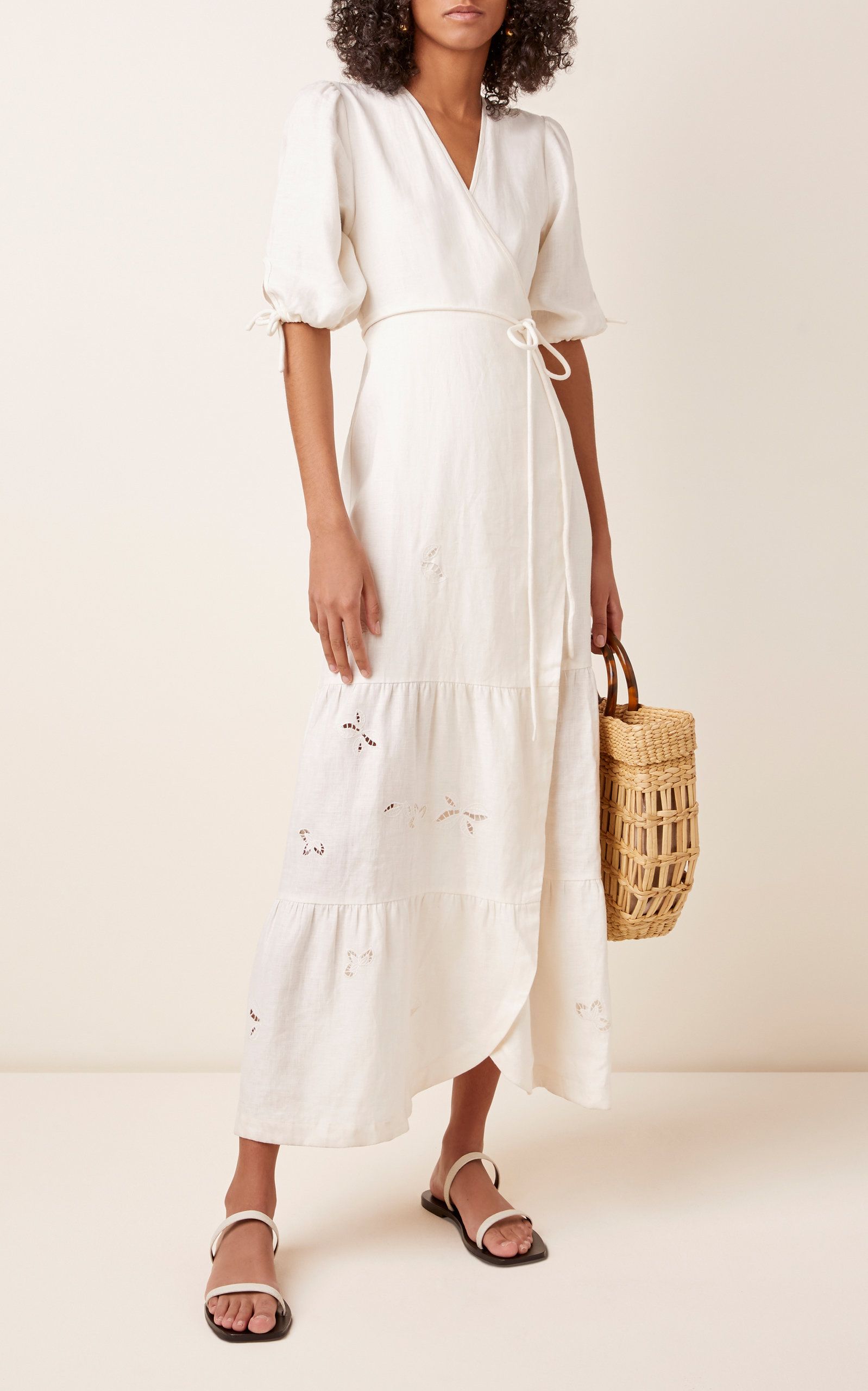 SIR – Alena Wrap Linen Dress photo 2