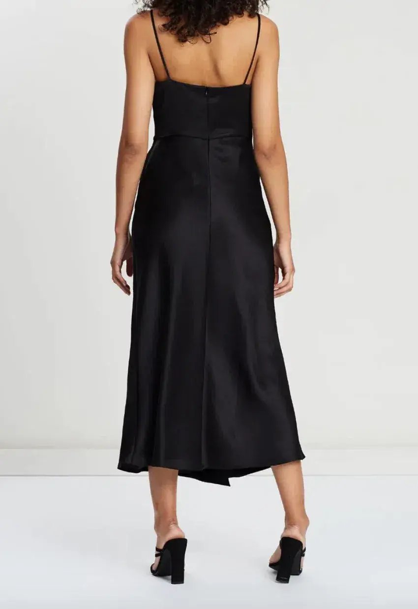 Bec & Bridge Gabrielle V Neck Dress Black Size 10 photo 2