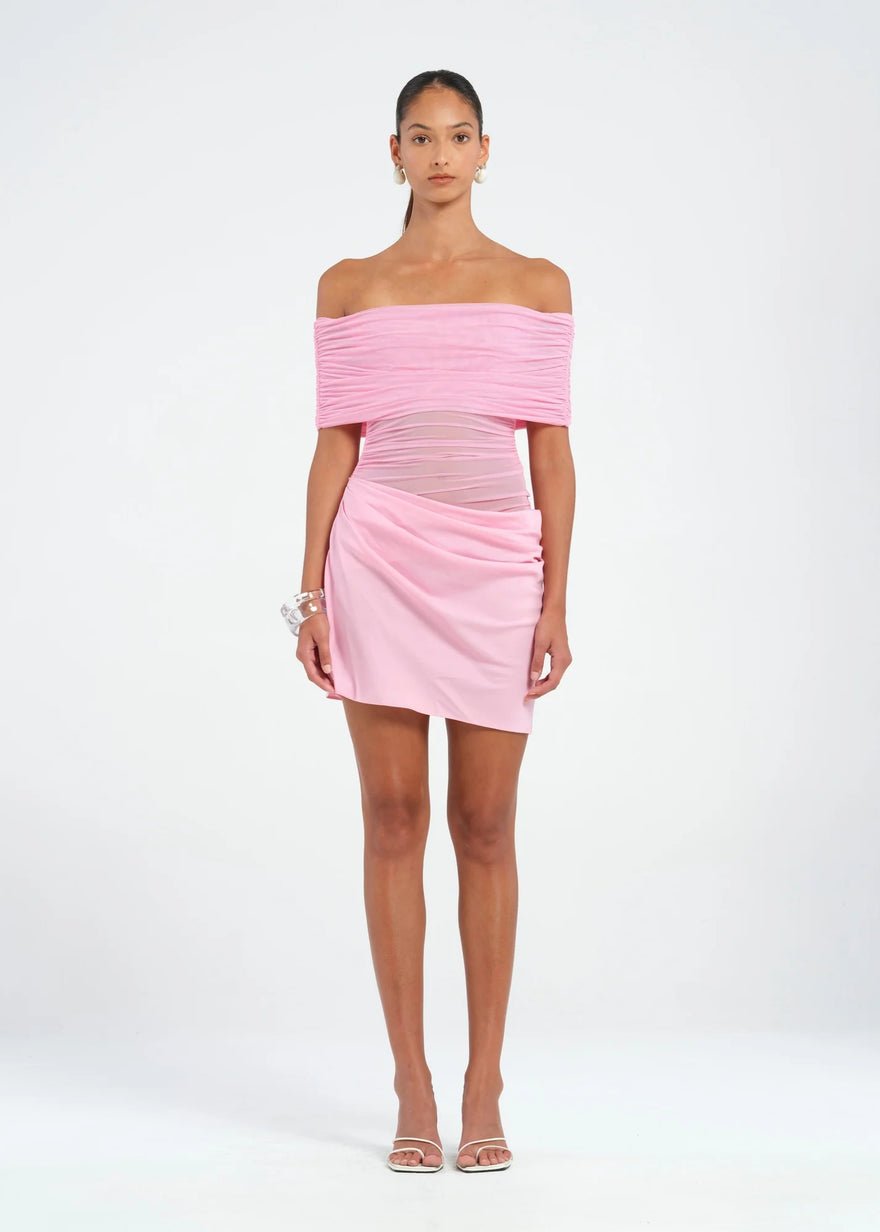 Benni Off Shoulder Mini Candy Pink photo 2