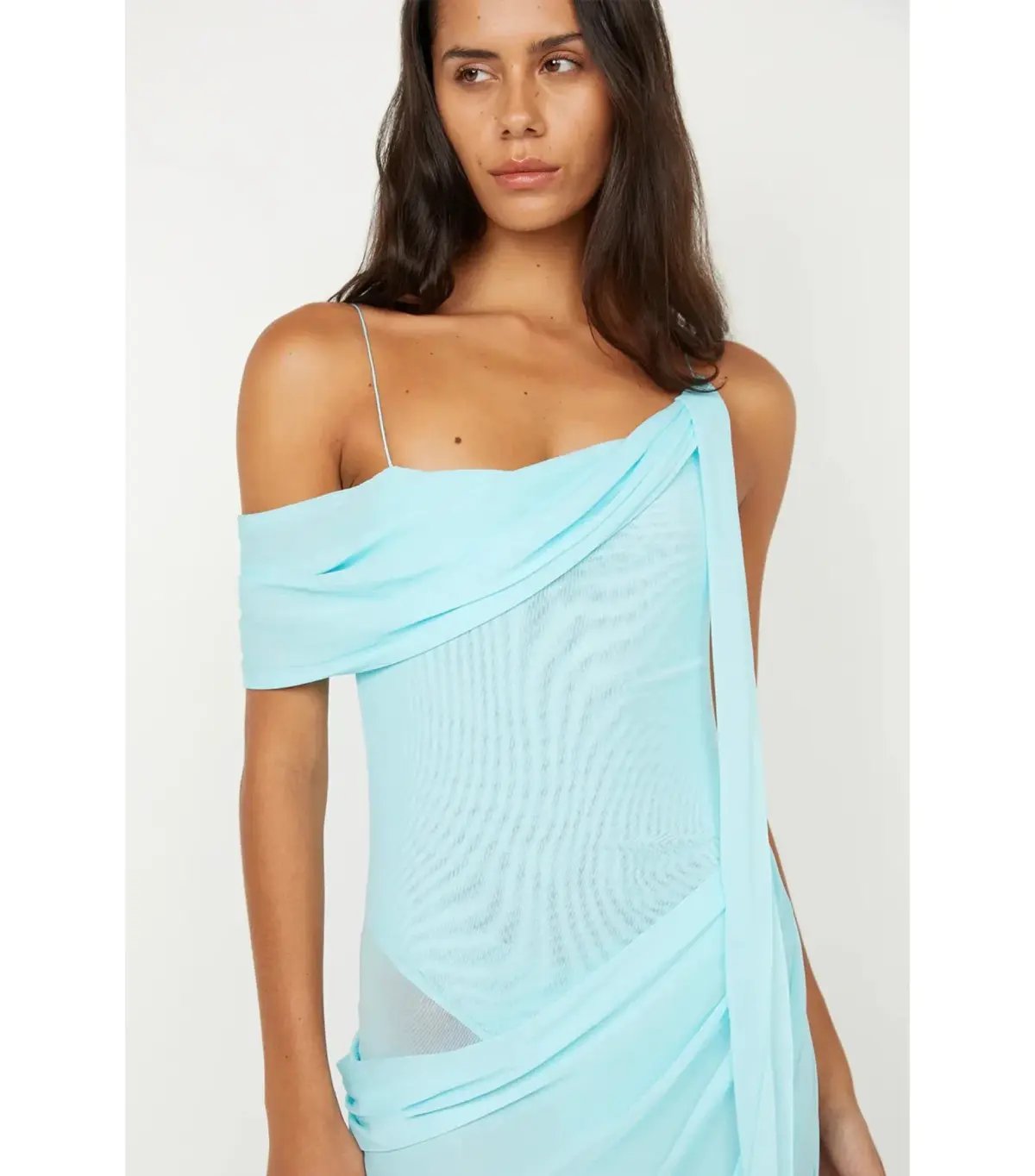 Bec & Bridge Danka Asym Dress Turquoise Size AU 10 photo 4