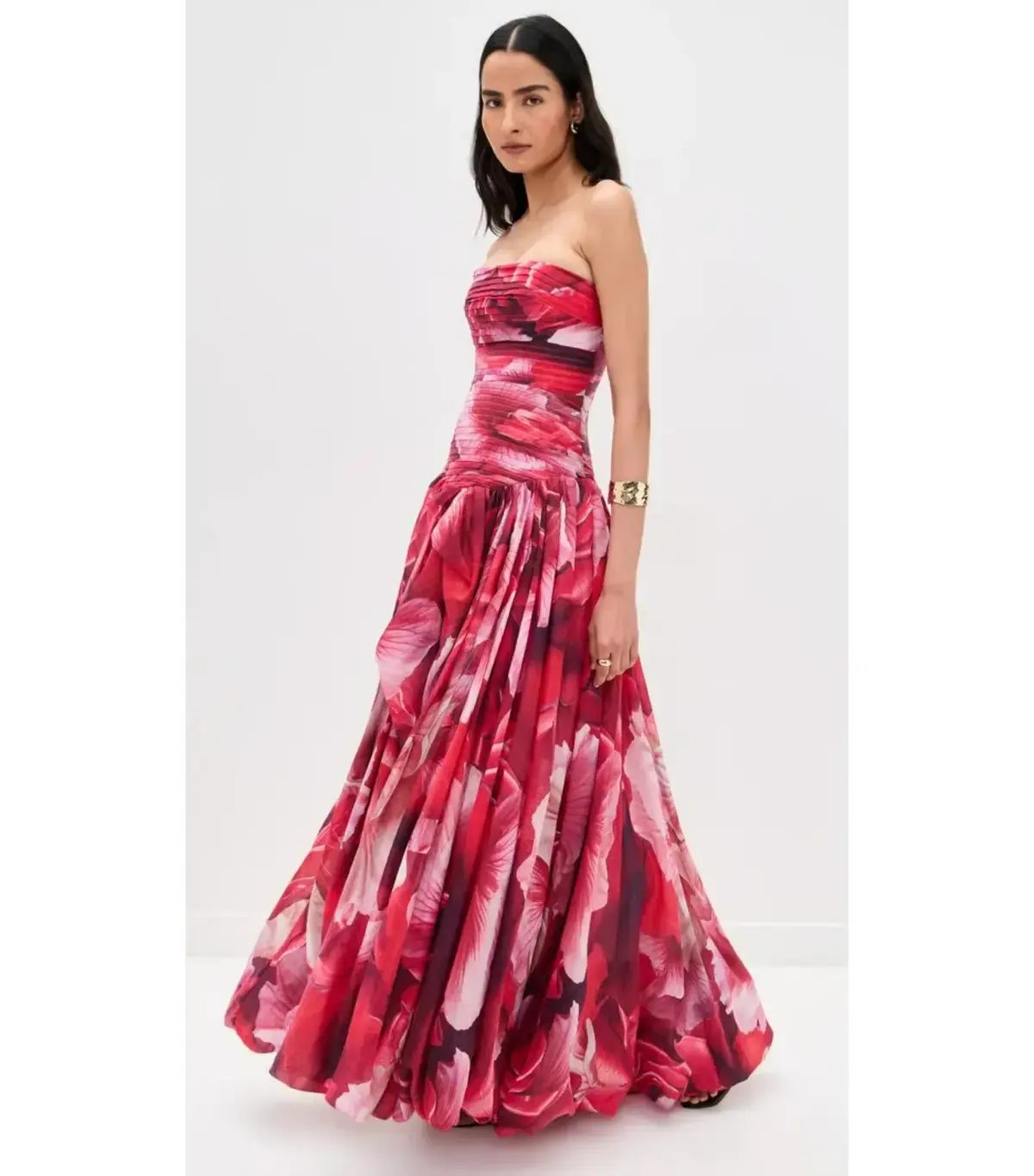 Aje Flora Maxi Gown Prismatic Floral Red Size AU 10 photo 2
