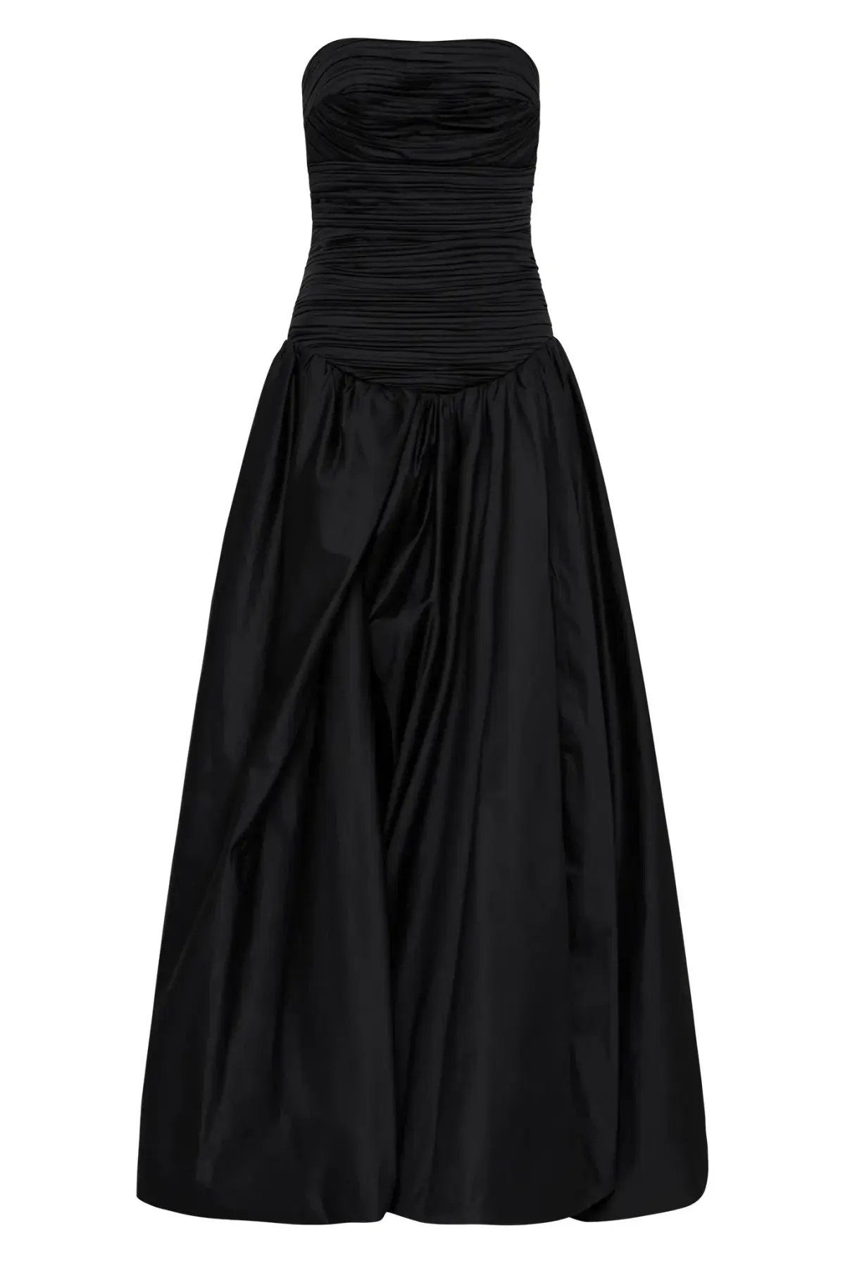 Aje Violette Bubble Hem Maxi Dress Black Size 6 photo 6