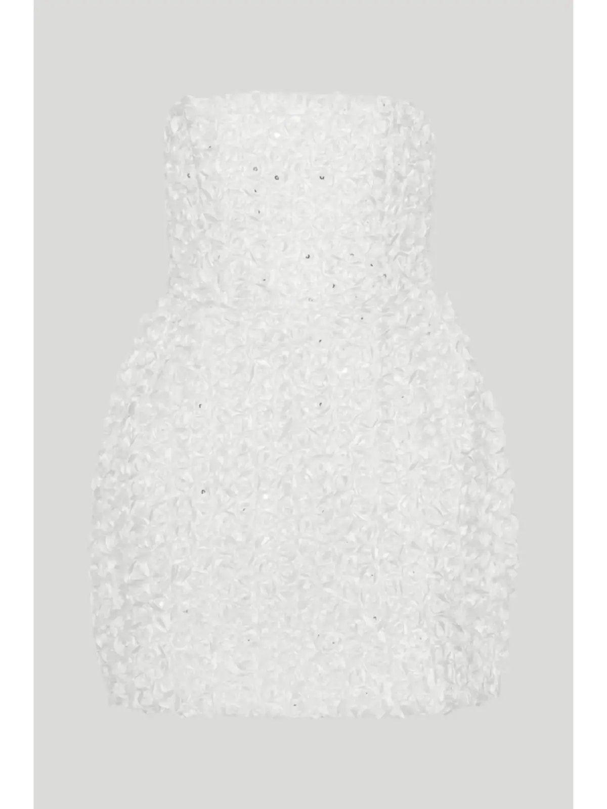 Rotate Birger Christensen 3D Flower Mini Dress White Size AU 8 photo 4