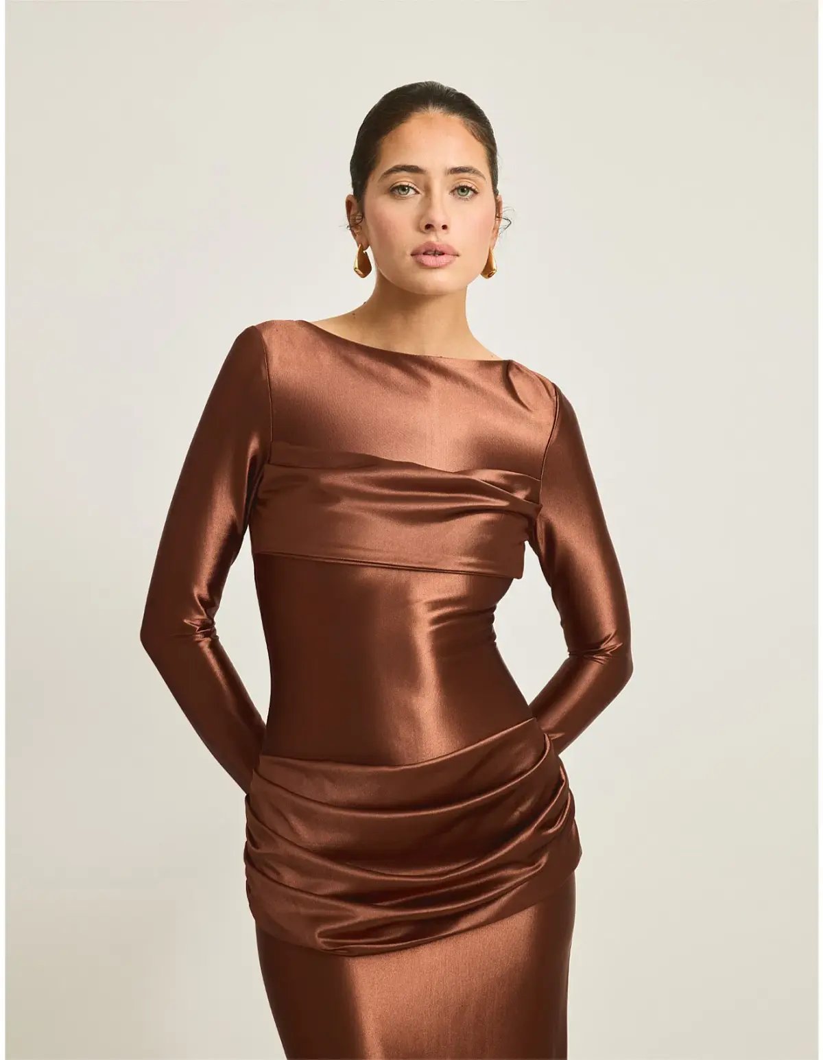 TOJHA Hadleigh Maxi Dress in Sierra Brown Size 10/M photo 2