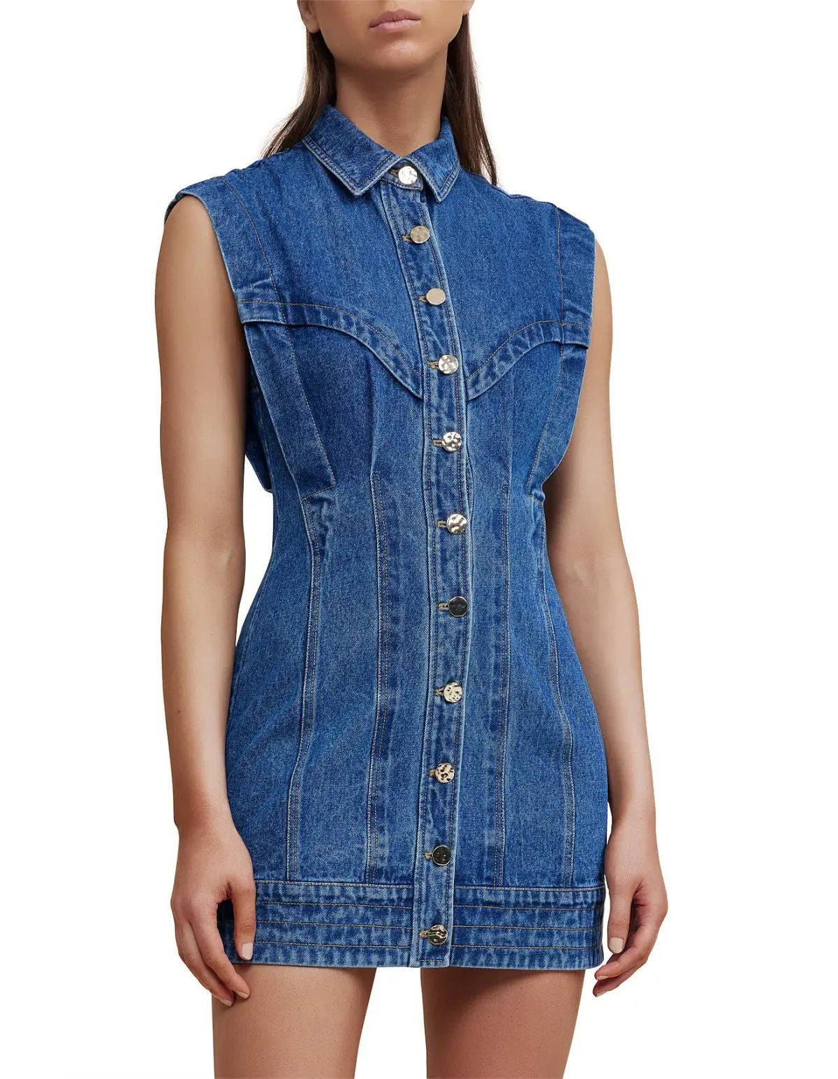 Acler - Taren Denim Mini Dress photo 5