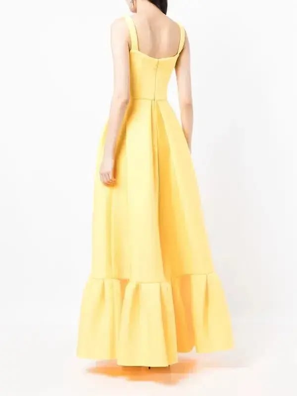 Rachel Gilbert Cora Gown in Yellow Size AU 8 photo 2