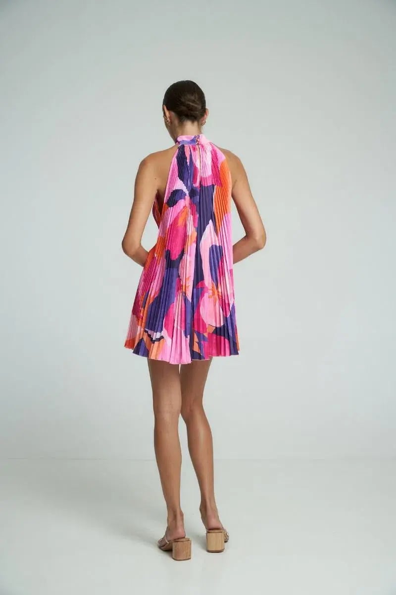 L'Idee Amour Halterneck Mini Dress Capri Size 8 photo 2