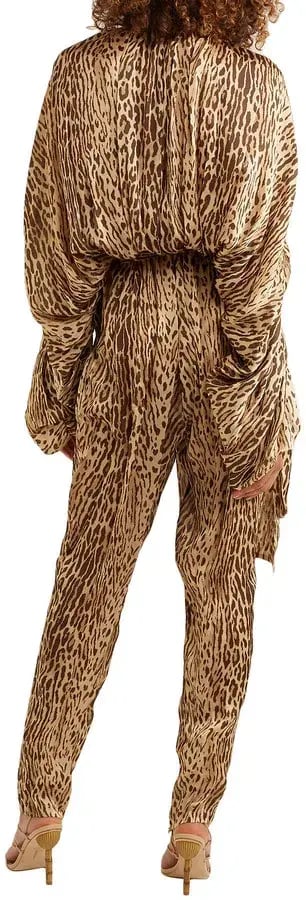 Zimmermann Espionage Tie Neck Leopard Jumpsuit Animal Print Size 0 / AU 8 photo 2