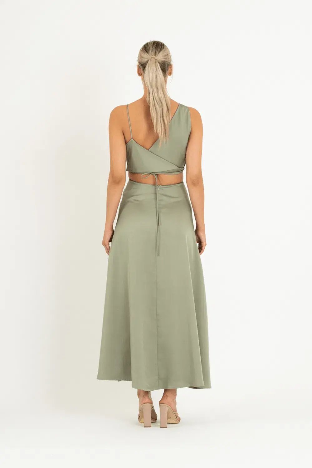 One Fell Swoop Bijoux Maxi Dress Serpent Green Size 8 photo 2
