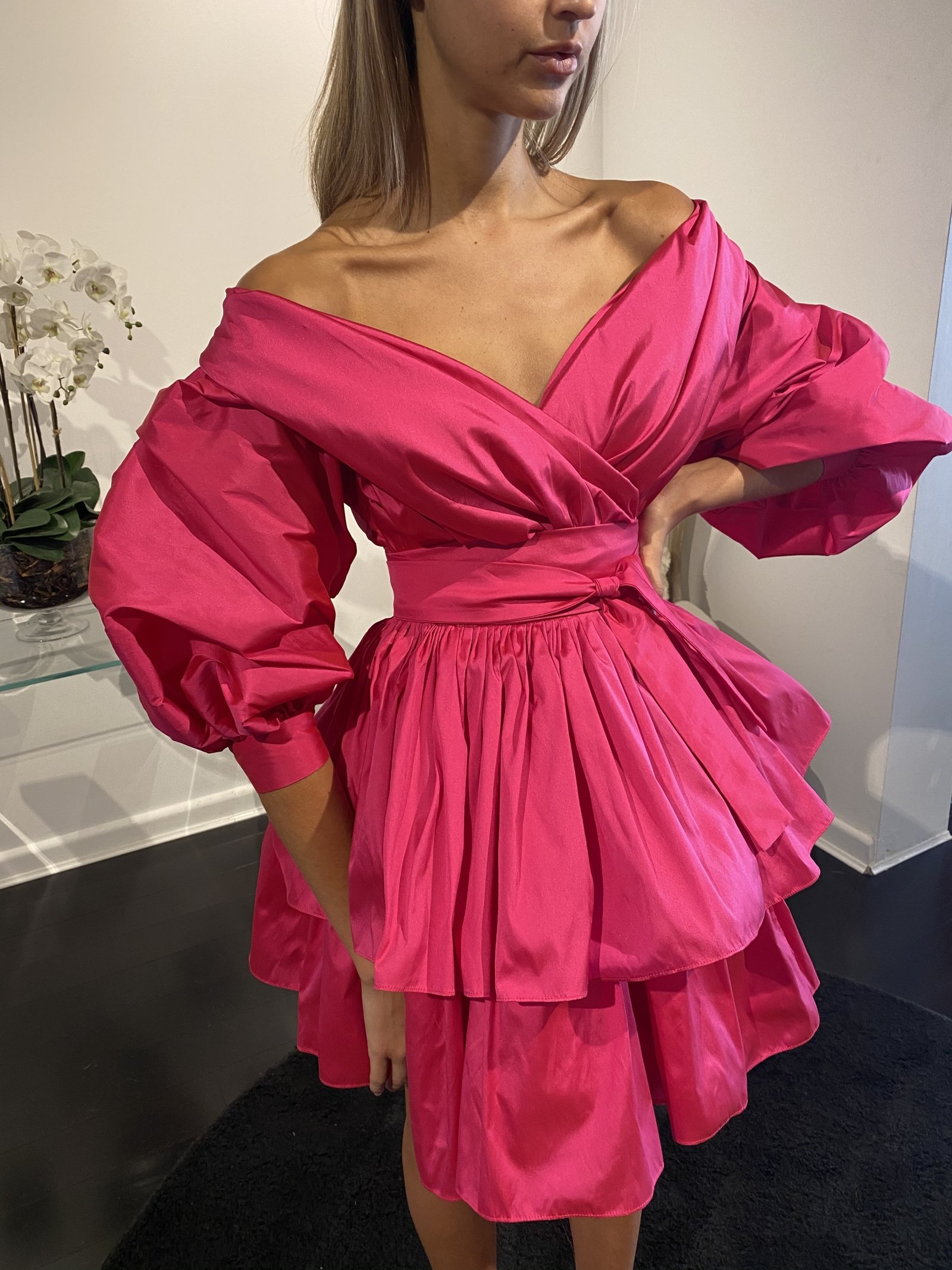 ALIN LE KAL Chloe Dress Fuchsia photo 3