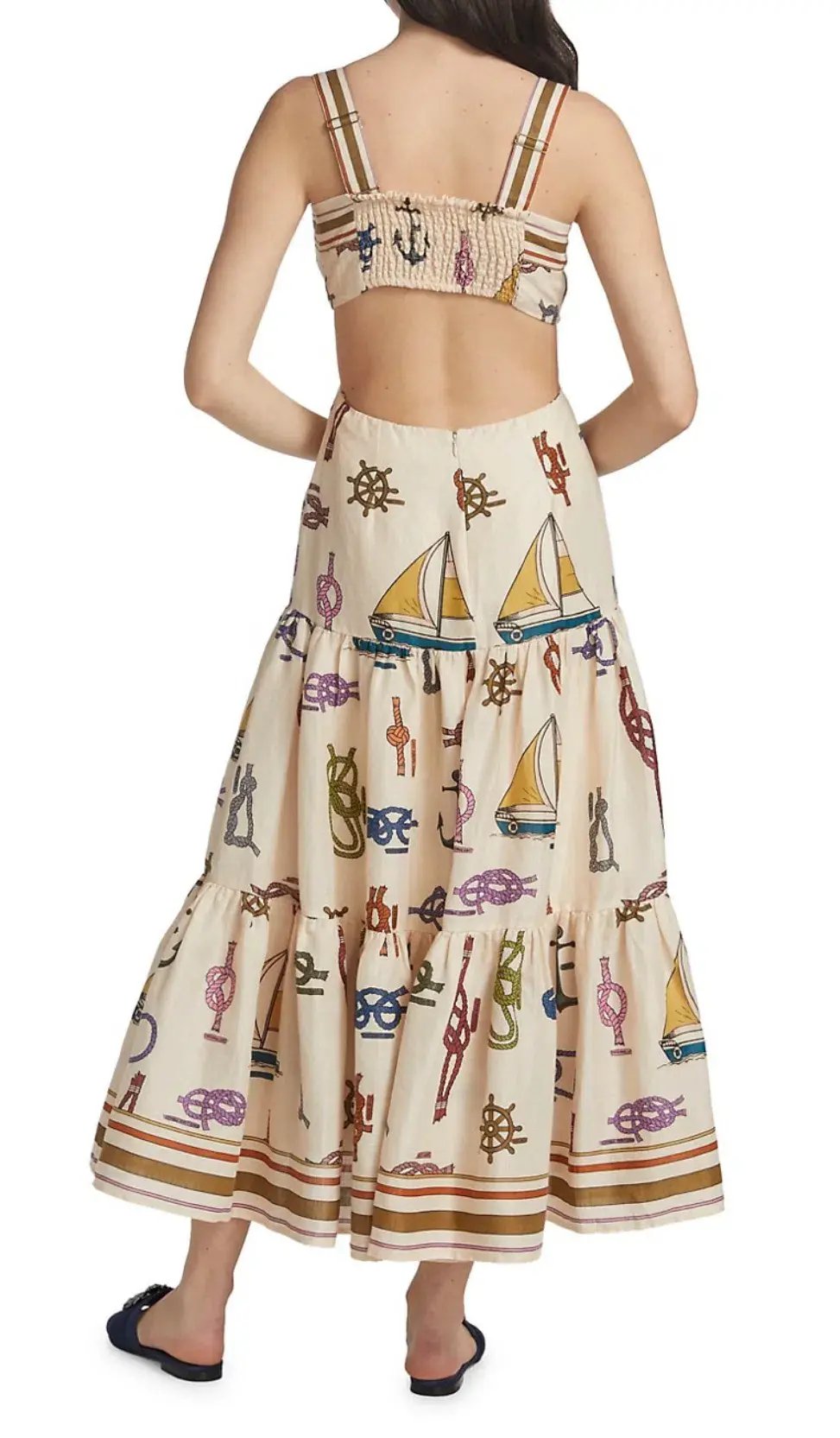 Alemais Ships Ahoy’ Sun Dress Multi Size 6 photo 6