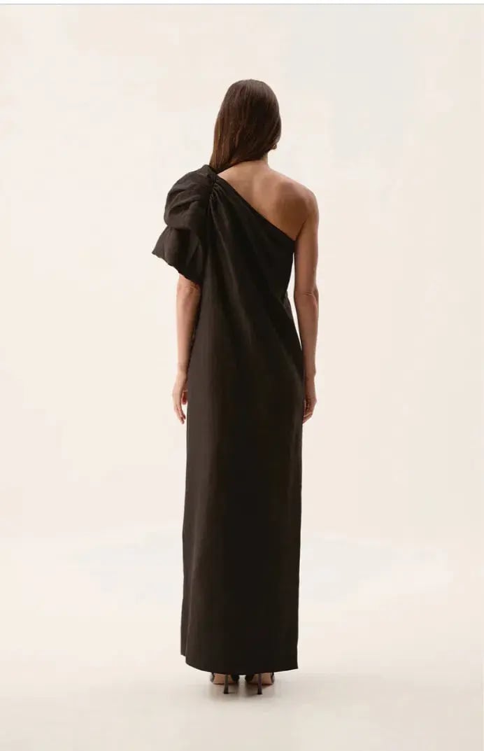 Aje Cira Maxi Dress Black  Size 16 photo 4