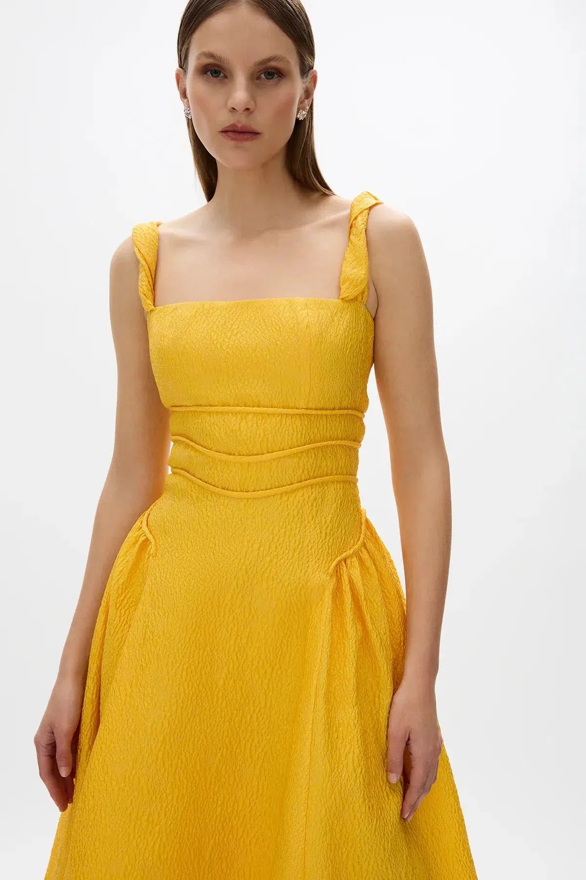 Rachel Gilbert Sophia Strap Yellow Size AU 8 photo 2