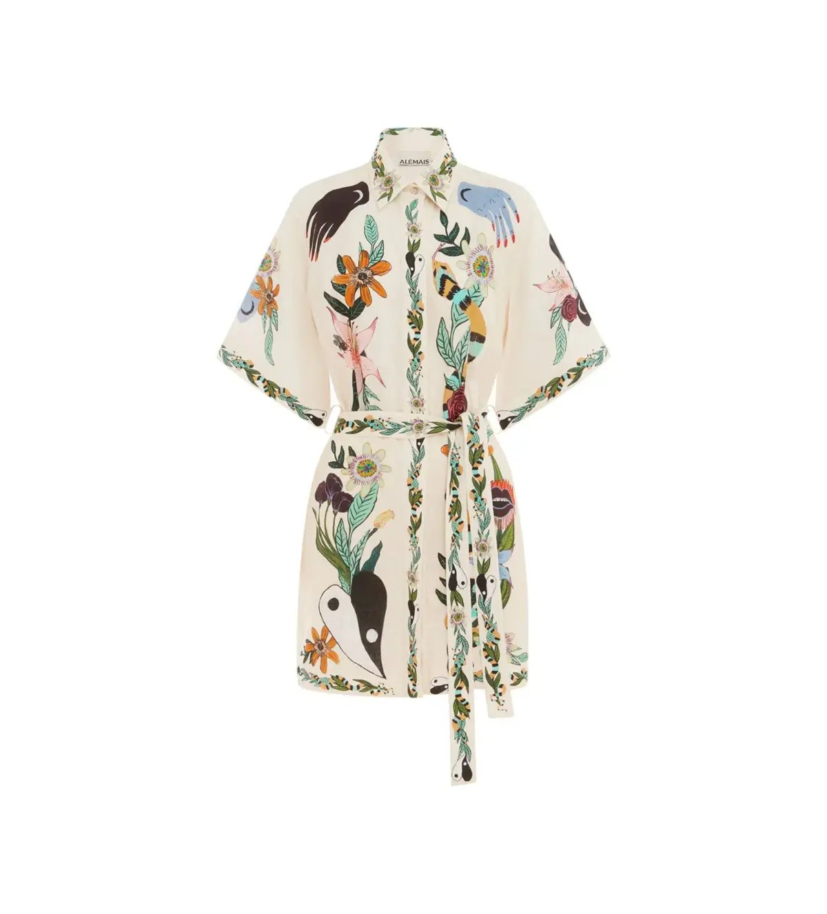 Alemais Meagan Mini Dress Floral Size 10 photo 6