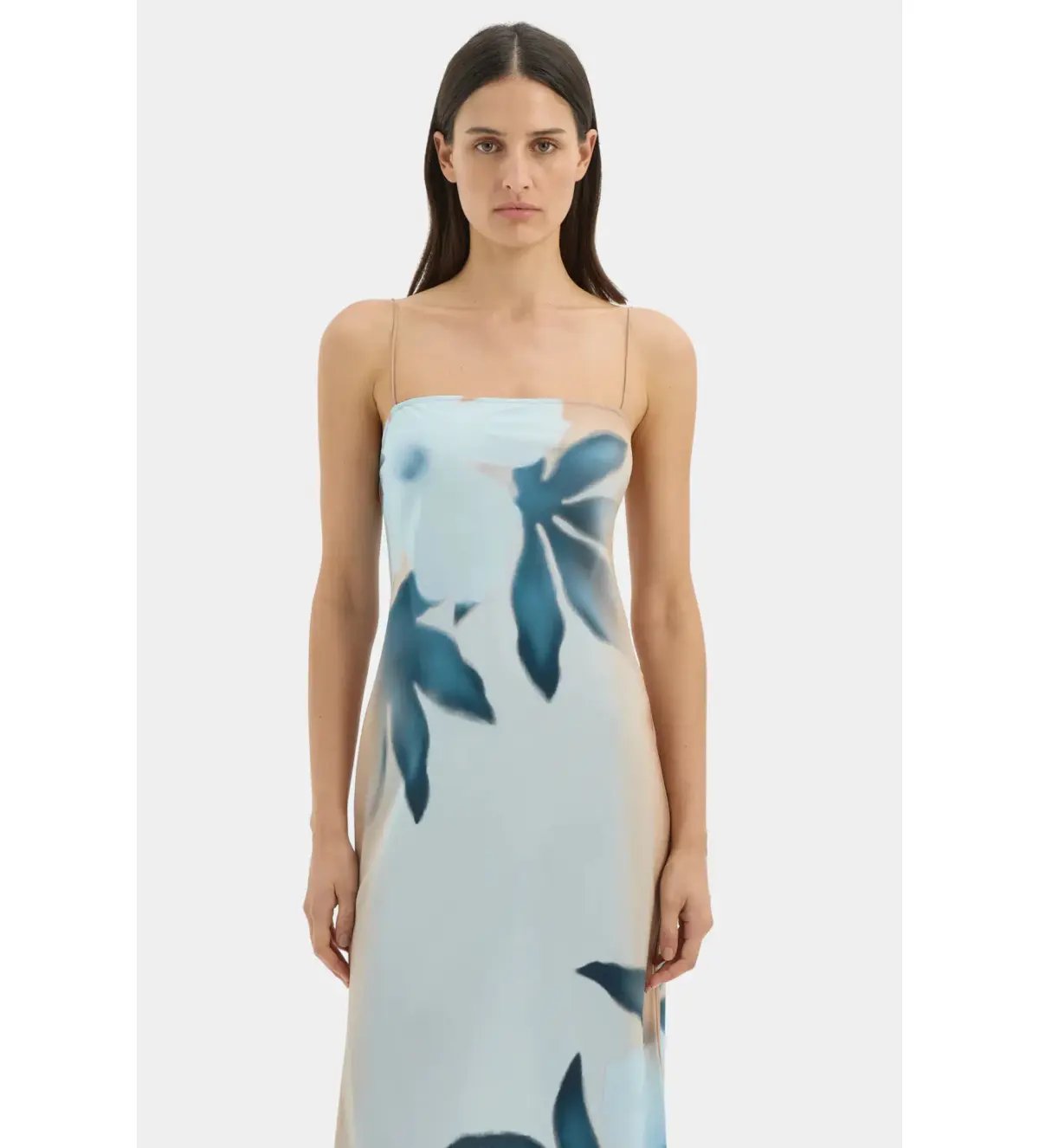 Sir The Label Serene Slip Maxi Dress Sequoia Blue Floral Size 2/AU 10 photo 4