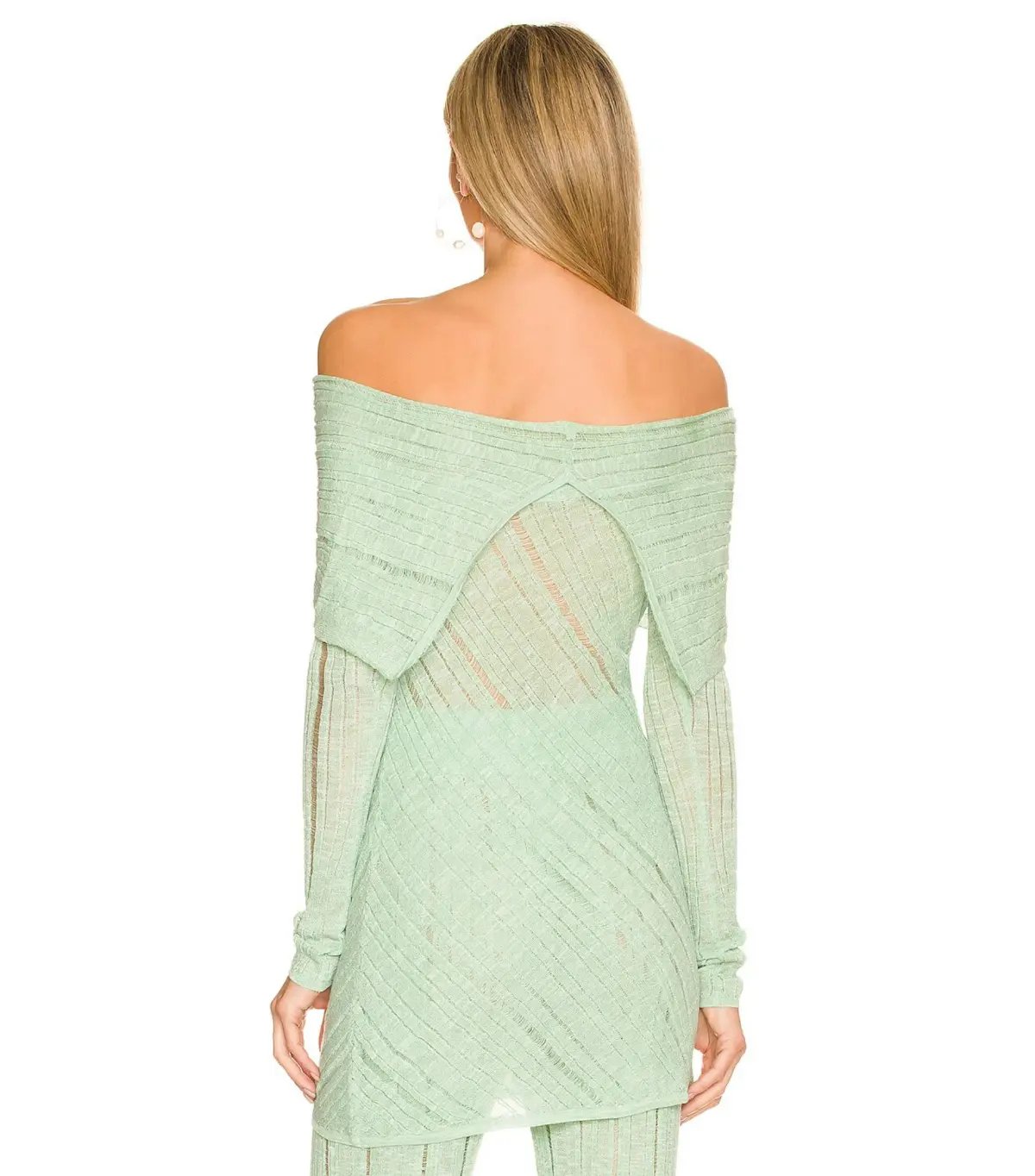 Cult Gaia Lotus Knit Top S / AU 8 and Laurel Knit Pant Size M / AU 10 Set in Aloe photo 3