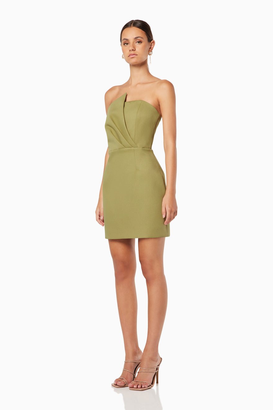 Elliatt Veida Dress - Olive photo 4