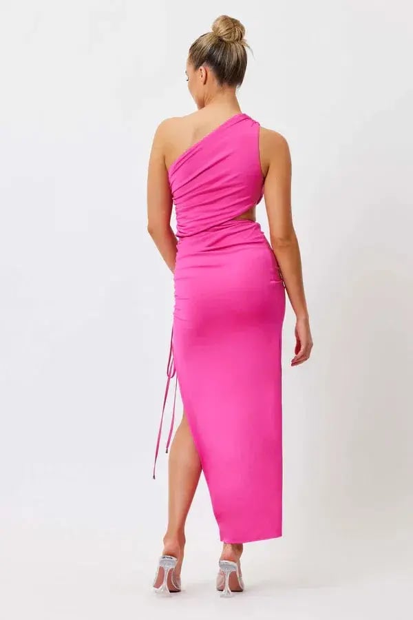 Bianca & Bridgett Gabrielle Midi Dress Pink Size 8 photo 3