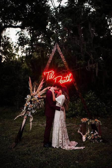 Til Death Neon Sign (For Hire) photo 4