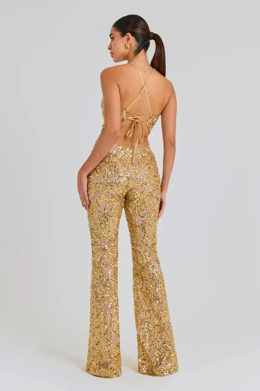 Nadine Merabi Hallie Jumpsuit Gold Size XS / AU 6 photo 4