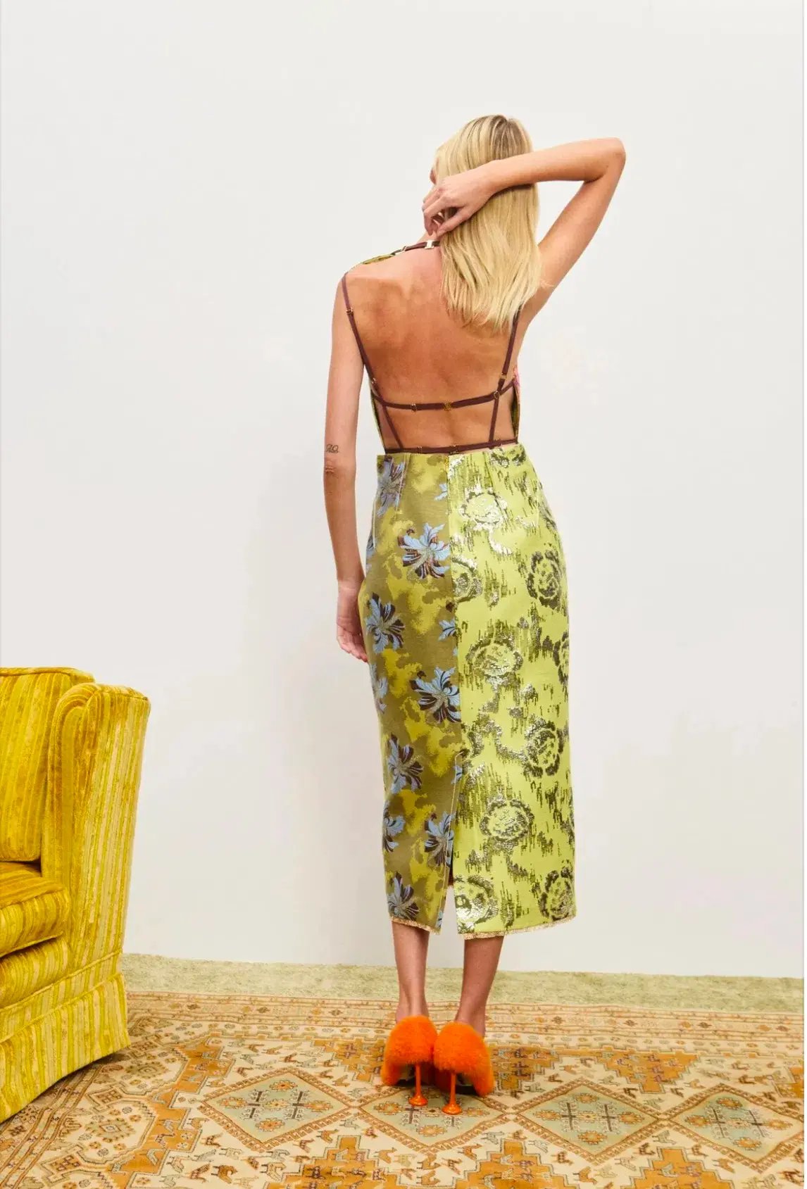 Alemais Adriana Jacquard Gown Midi Size AU 10 photo 3