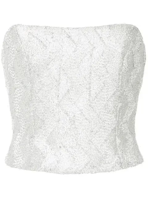 Manning Cartell No Filter Bustier and Skirt In Metallic Size 8 photo 3