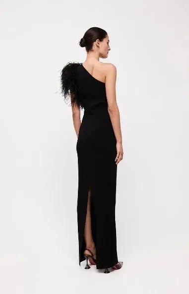 Rachel Gilbert Elcie Gown Black Size 10 photo 2