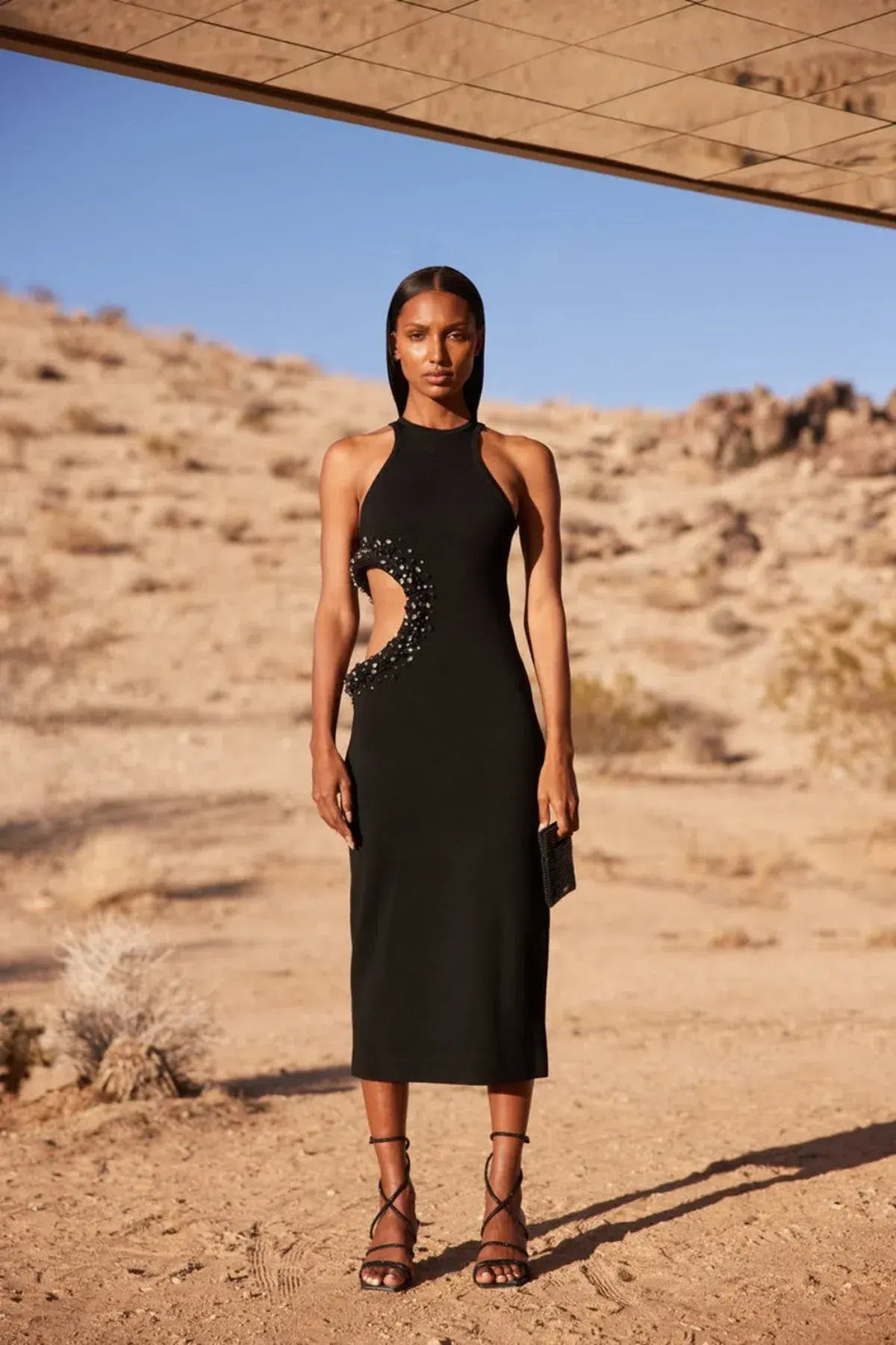 Cult Gaia Katina Midi Dress Black Size 8 photo 3