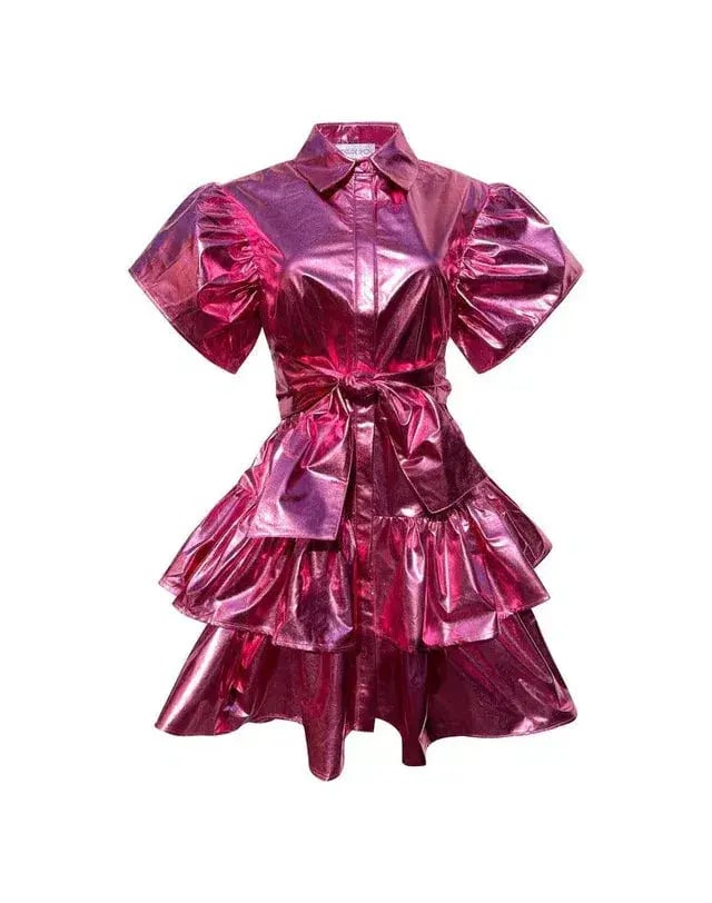 Madeleine Simon Studio Dragon Fire Dress Pink Size AU 6 photo 2