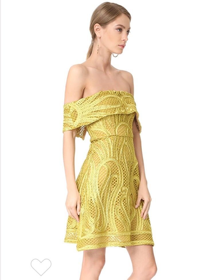 Thurley Ravello Strapless Mini Dress Yellow Size 10 photo 2