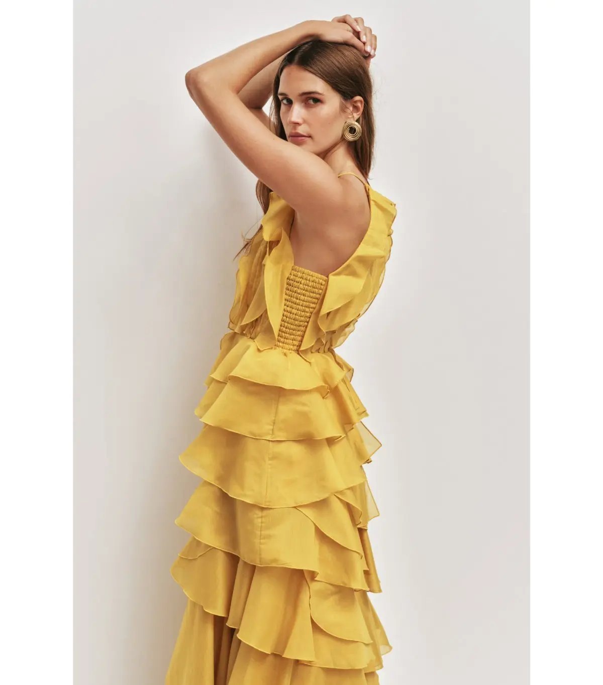 Aje Cleo Maxi Gown in Chartreuse Size 16 photo 2