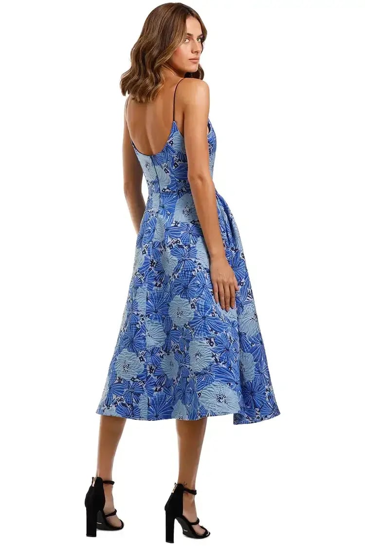 Love Honor Alexia Midi in Cobalt Size 8 photo 3