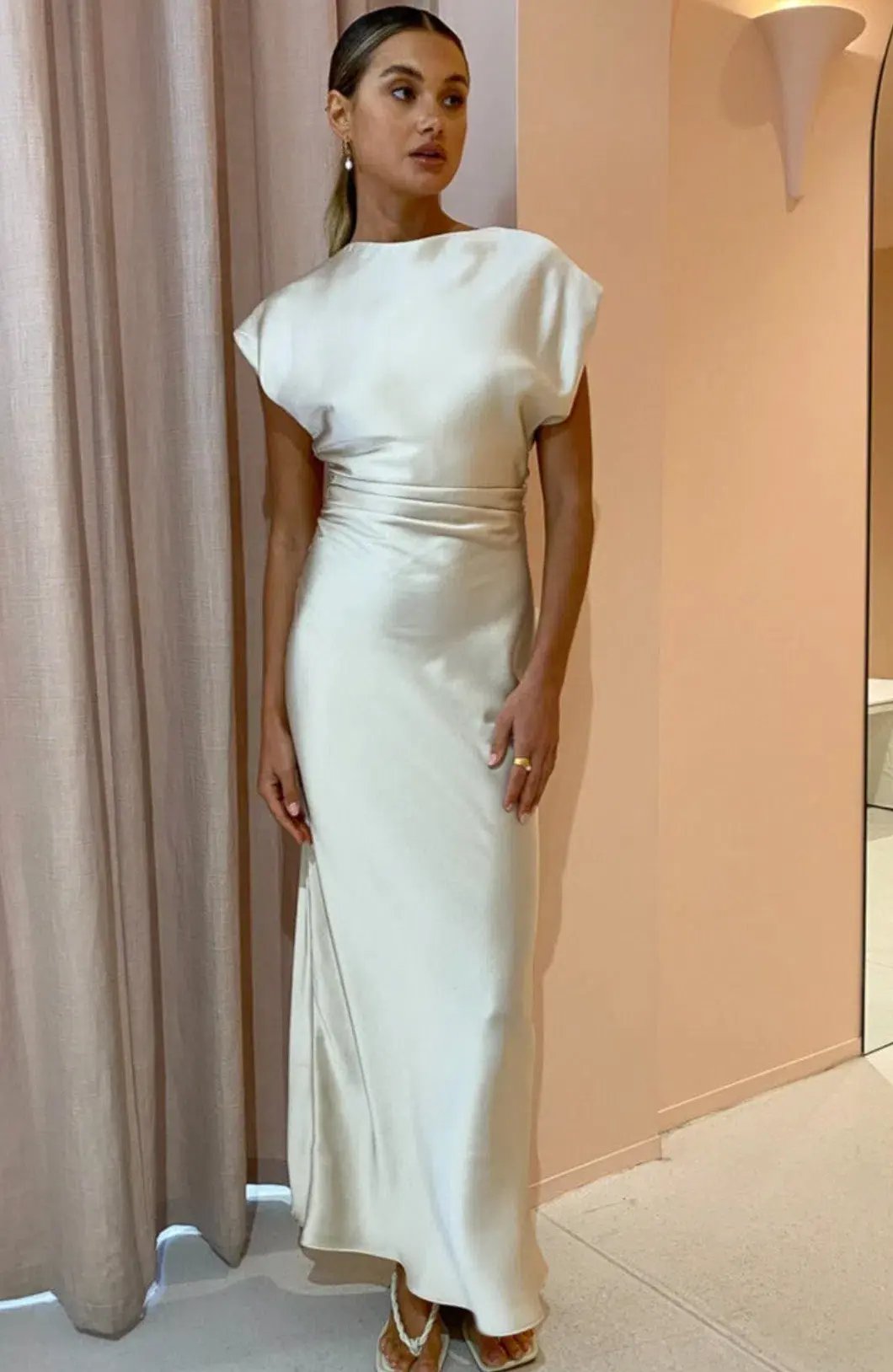 Camilla and Marc Eclar Dress Champagne Size 8 photo 2