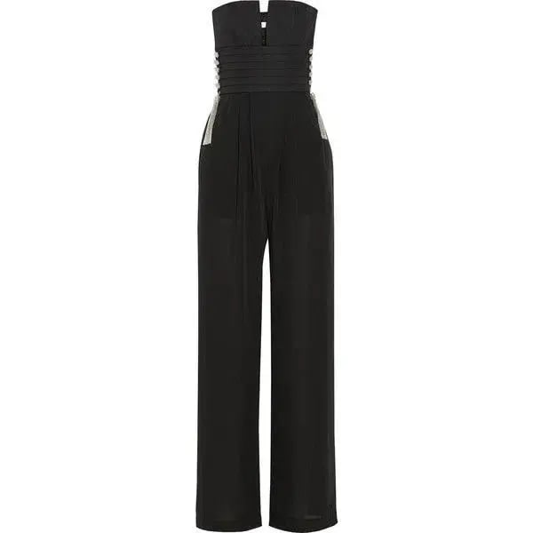 Sass and Bide All About The Bass Silk Jumpsuit Black Size 8 photo 2